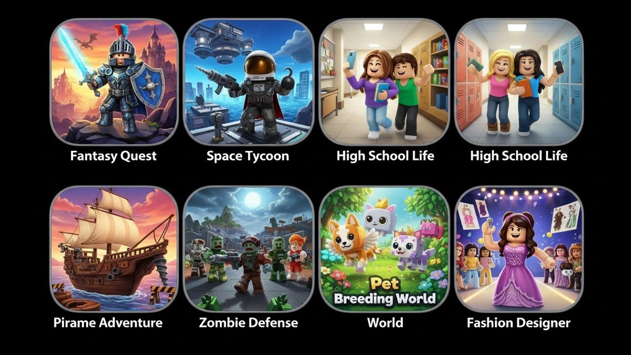 Freaky Stan, Comics Bob, SpongeBob, Red Ball 4, Save The Doge, Find The Allien, Bowmaster, Minecraft