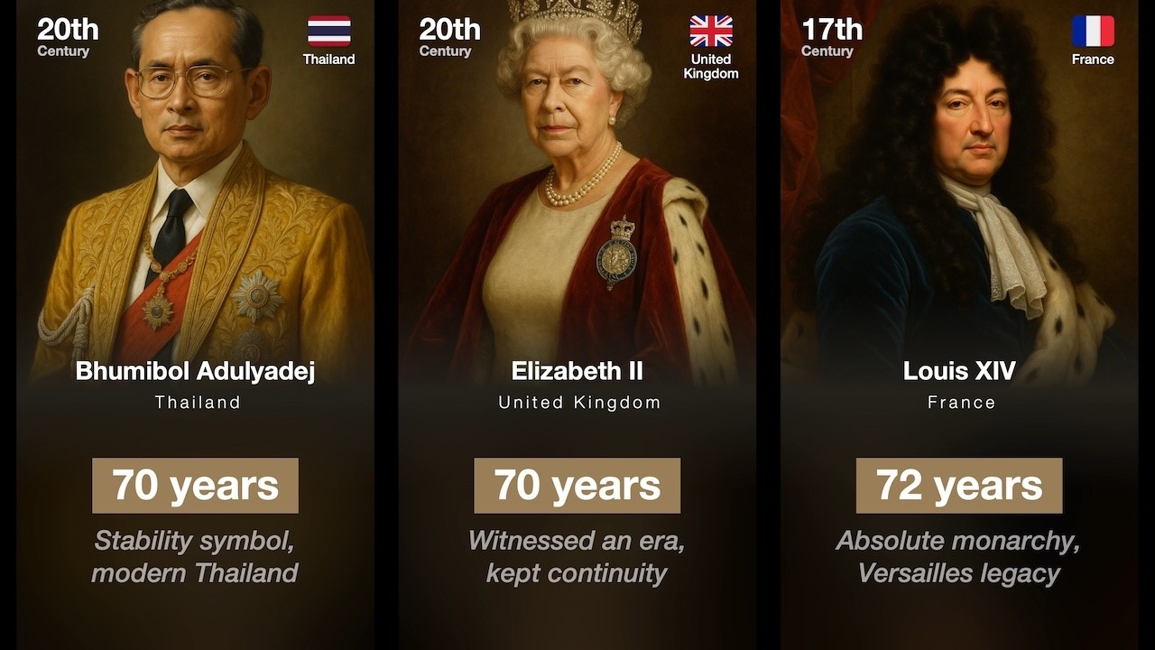 The Longest Reigns in Human History