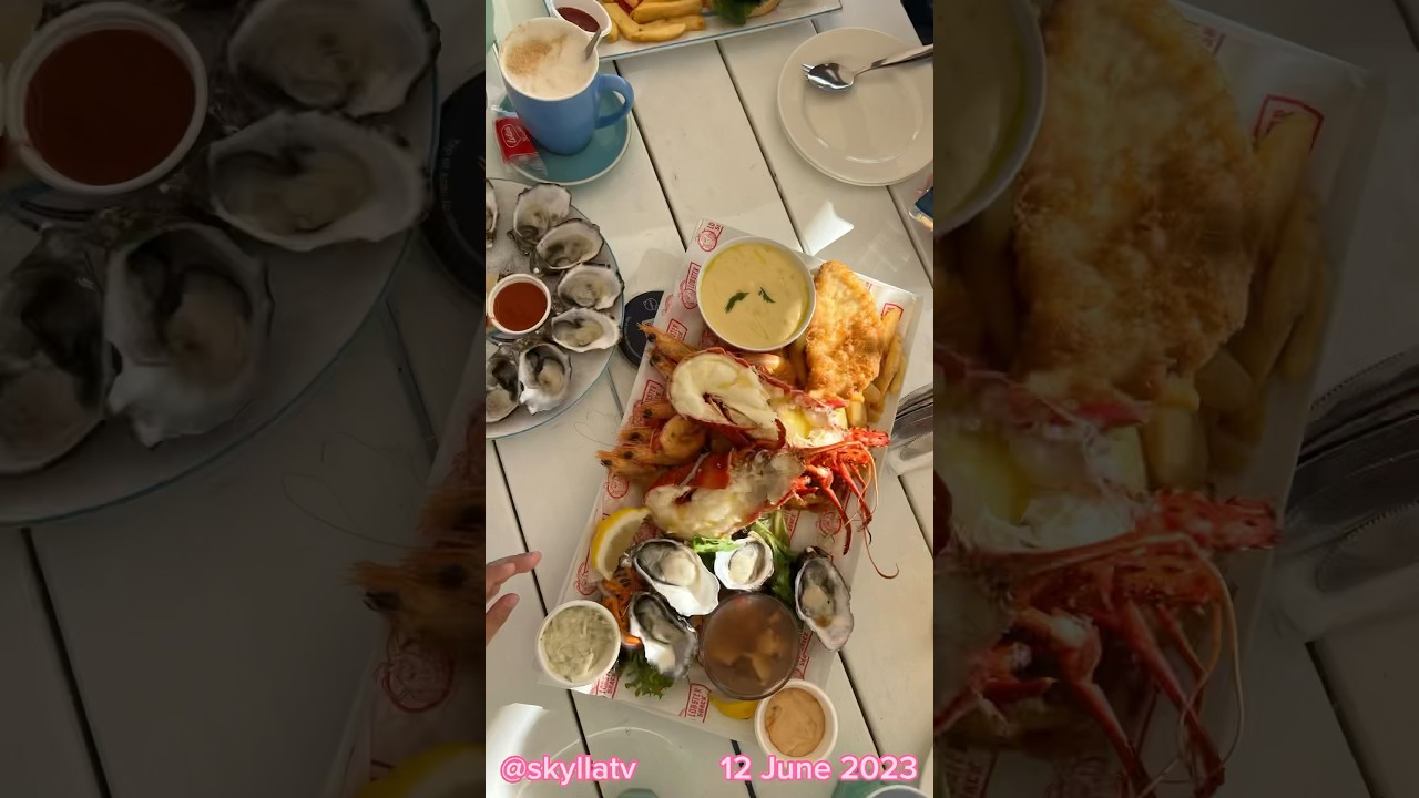 First day of road trip: Lunch at Lobster Shack in Cervantes 🦞 #skyllatv #lobstershack #shorts