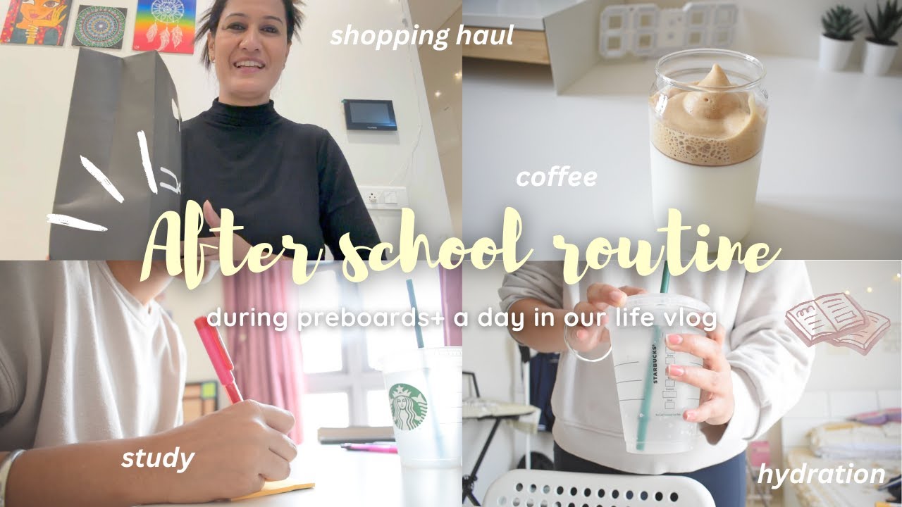AFTER SCHOOL ROUTINE DURING CLASS 12 PRE BOARDS + VLOG