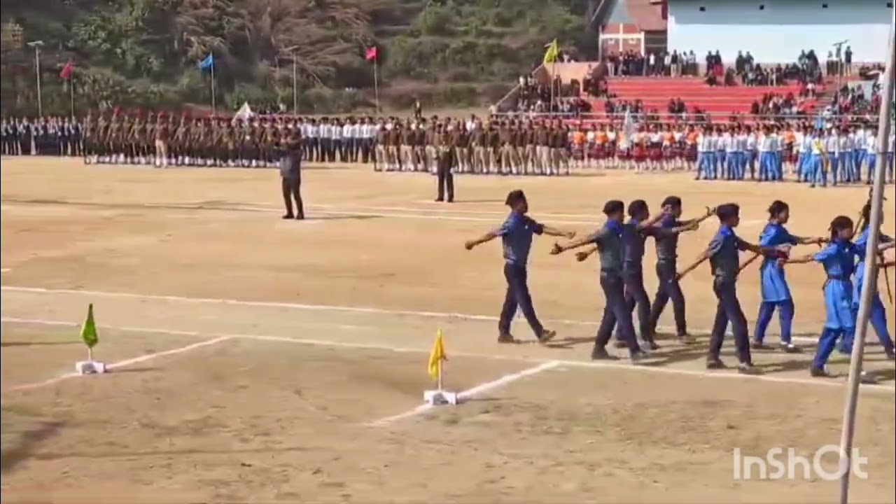 JNV Contingents Giving Salute(Salaami) & Representing JNV Tamenglong on the occasion of Republic Day