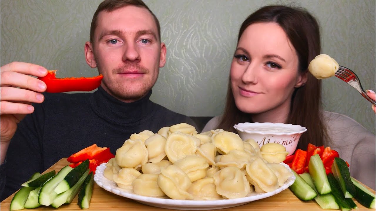 МУКБАНГ ПЕЛЬМЕНИ СИБИРСКАЯ КОЛЛЕКЦИЯ 4 вида мяса ответы на вопросы MUKBANG DUMPLINGS SIBERIAN