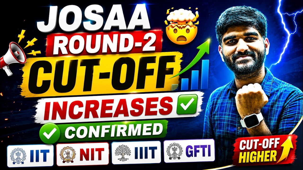 JOSAA Round-2 Cut-off 🤯 Increases✅ | Josaa Counselling 2026 Round 1 | josaa round 2 result #josaa