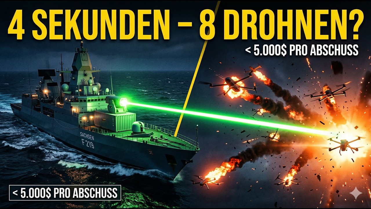 Der Sachsen-Laser der eine komplette Drohnenflotte verbrennt