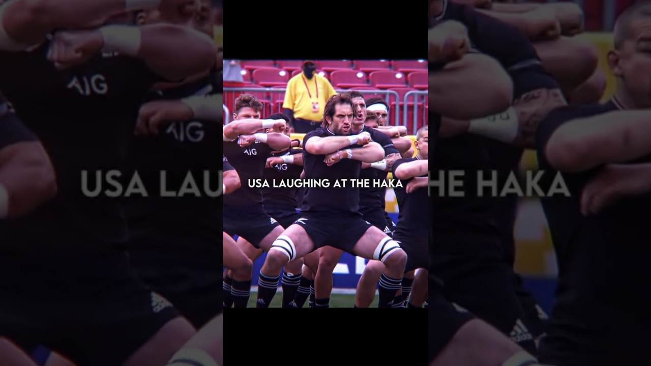 USA laughing at the haka #viral #trending #rugby #newzealand #youtube #fyp #shorts #allblacks #usa