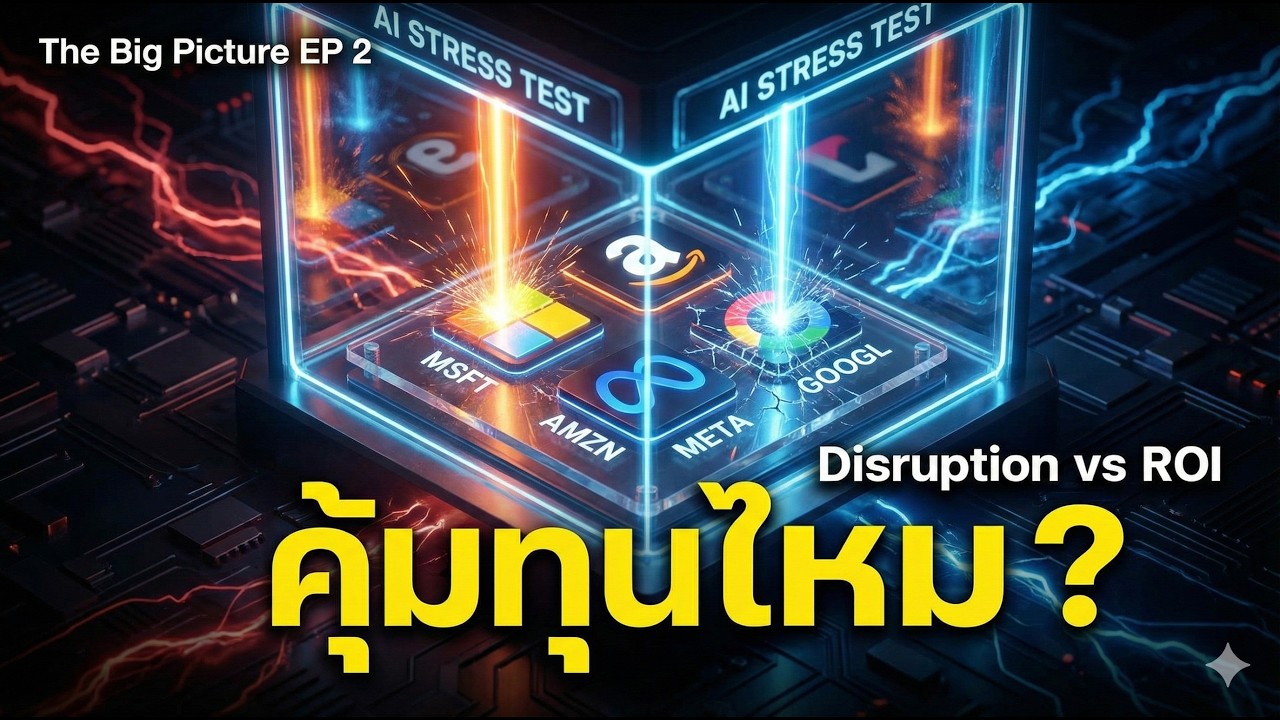 AI Stress Test - ผ่าความเสี่ยง Disruption & ความคุ้มค่า 4 ยักษ์ Big Tech | The Big Picture EP 2