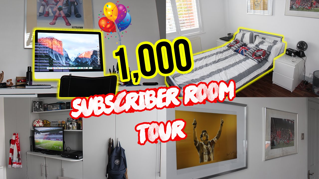 1,000 Subscriber Room Tour