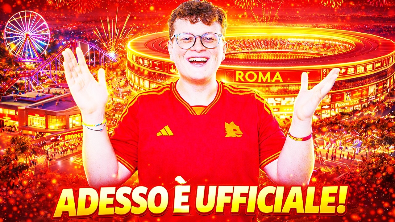 SIAMO NELLA STORIA! UFFICIALE il nuovo STADIO della ROMA! Costerà UN MILIARDO DI EURO E...