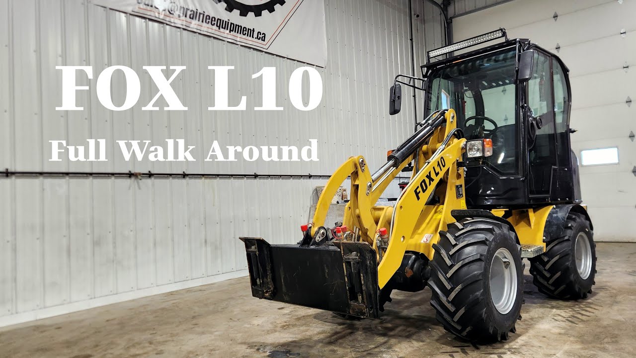 Fox L10 Wheel Loader Full Walkaround | Kubota V1505 Engine | Attachments & Upgrades | For Sale