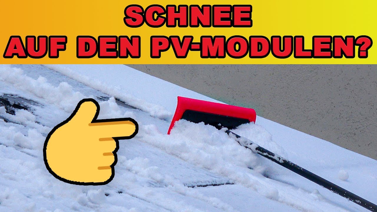 Schnee auf PV Anlage beseitigen | Wann macht das Sinn und wie vorgehen?