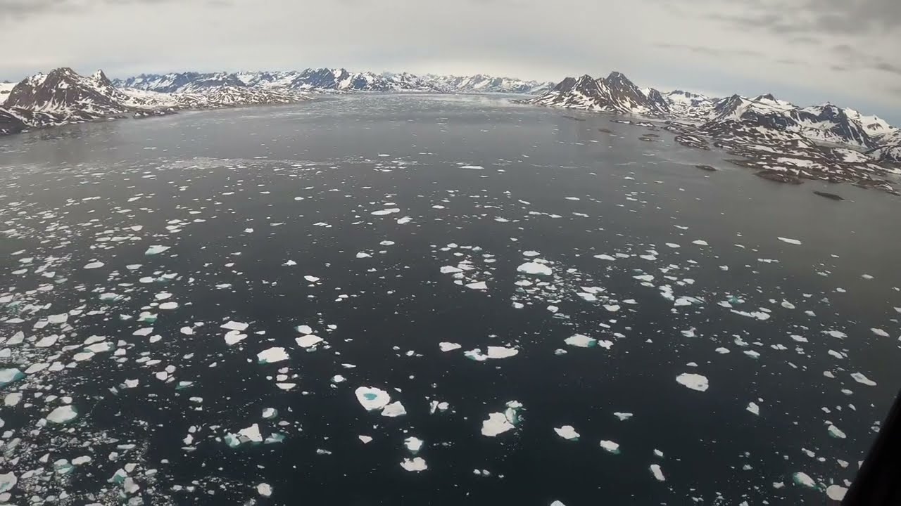 Greenland (4K) AirGreenland Private Helicopter transfer from Kulusuk -Tasiilaq, Summer 2025