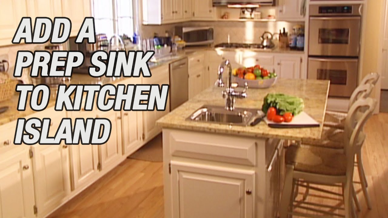 Add a Prep Sink to Kitchen Island