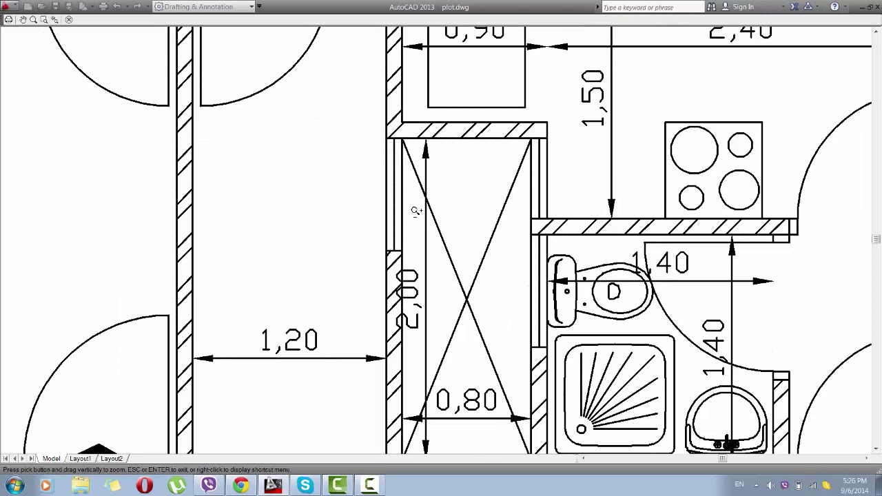 AutoCAD: Διάλεξη 45 Εκτυπώσεις Μέρος Ι: 1  plot