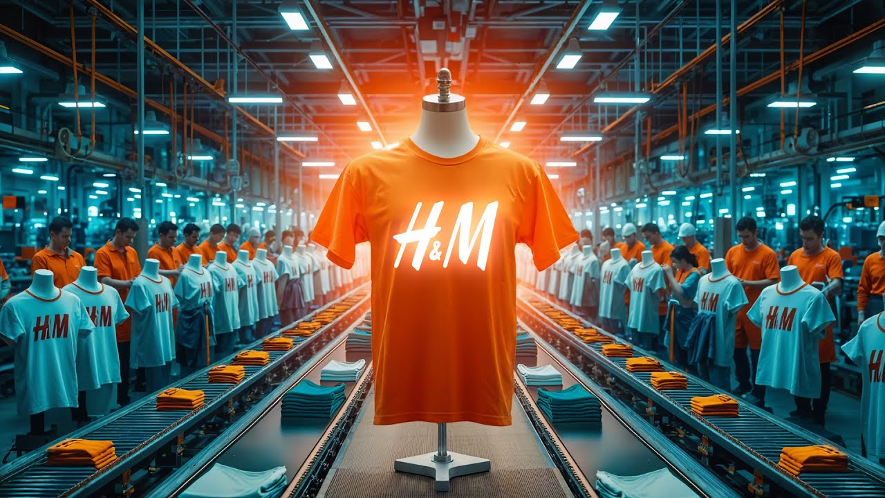 Как производятся футболки H&M: изнутри производственного процесса!