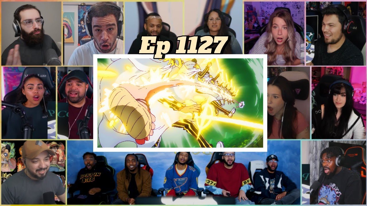 LUFFY GEAR 5 vs KIZARU | ONE PIECE EPISODE 1127 | REACTION MASHUP | ワンピース