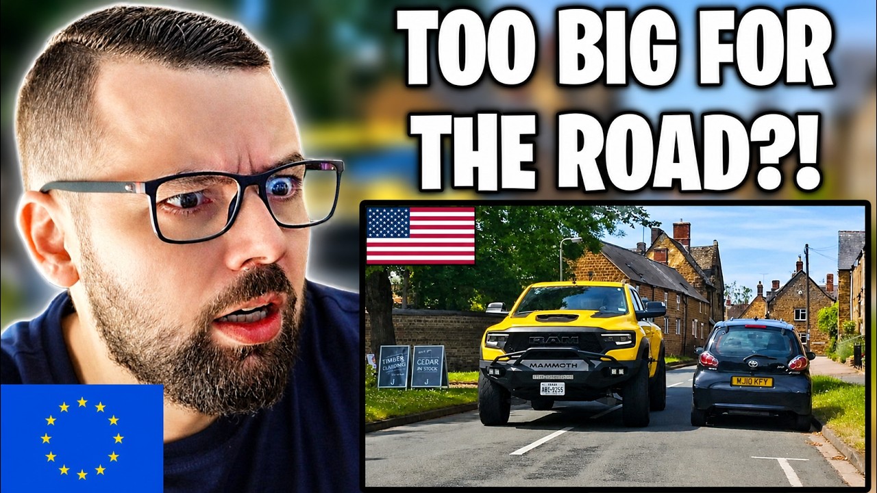 European Reacts to Driving an American TRUCK in Europe for the First Time