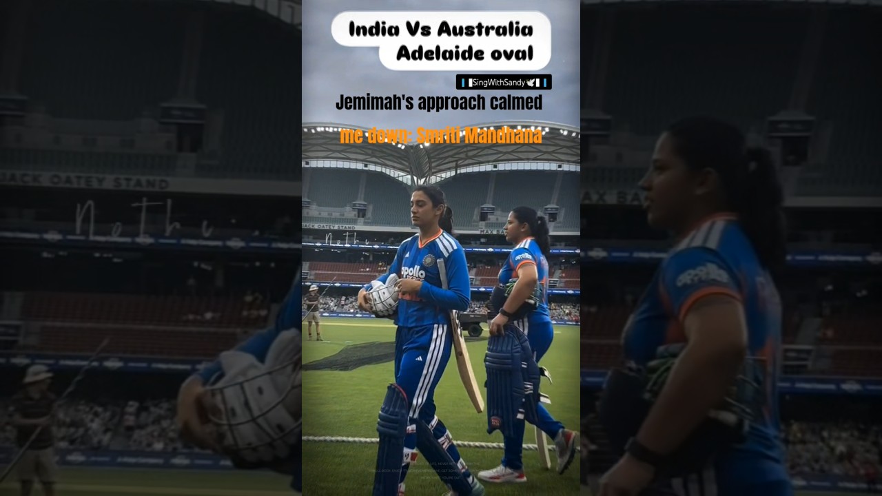 Jemimah's approach calmed me down: Smriti Mandhana #smritimandhana #jemimahrodrigues #indwvsausw #yt