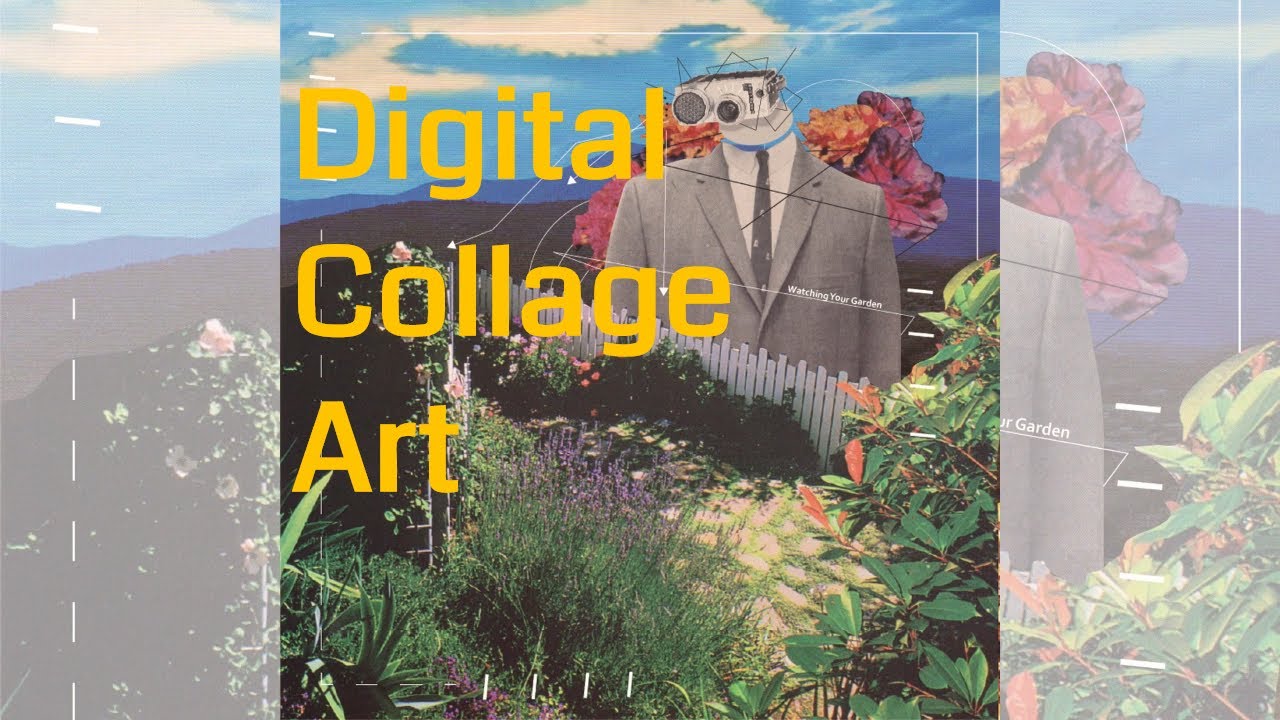 Vintage Collage Art | How to Make Digital Collage | Illustrator Edit | Digital Art | Speed Art