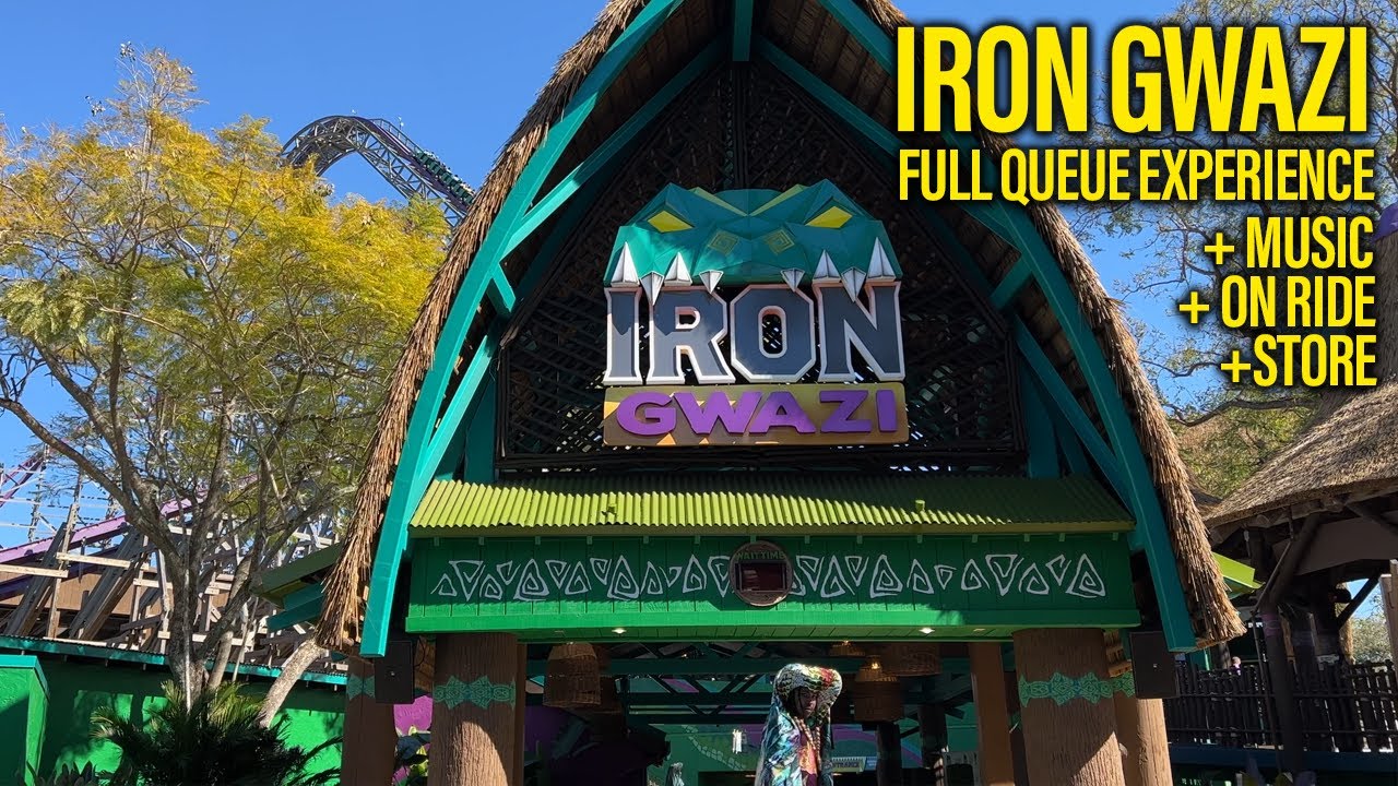 Iron Gwazi Full Queue Walkthrough & Ride - Busch Gardens Tampa Roller Coaster