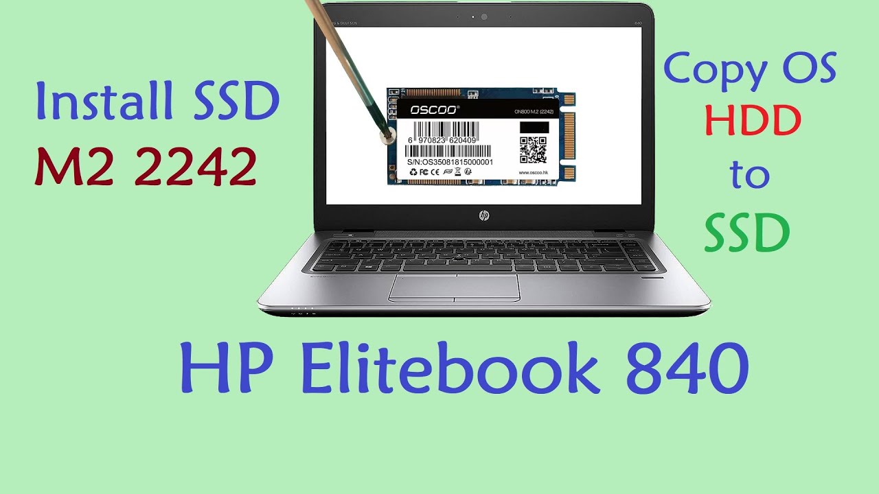HP Elitebook 840 Install M2 SSD & Transfer OS