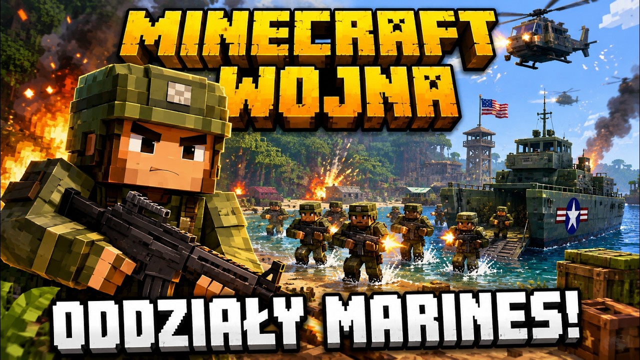 MINECRAFT WOJNA! - NOWA FABUŁA | ODDZIAŁY MARINES!
