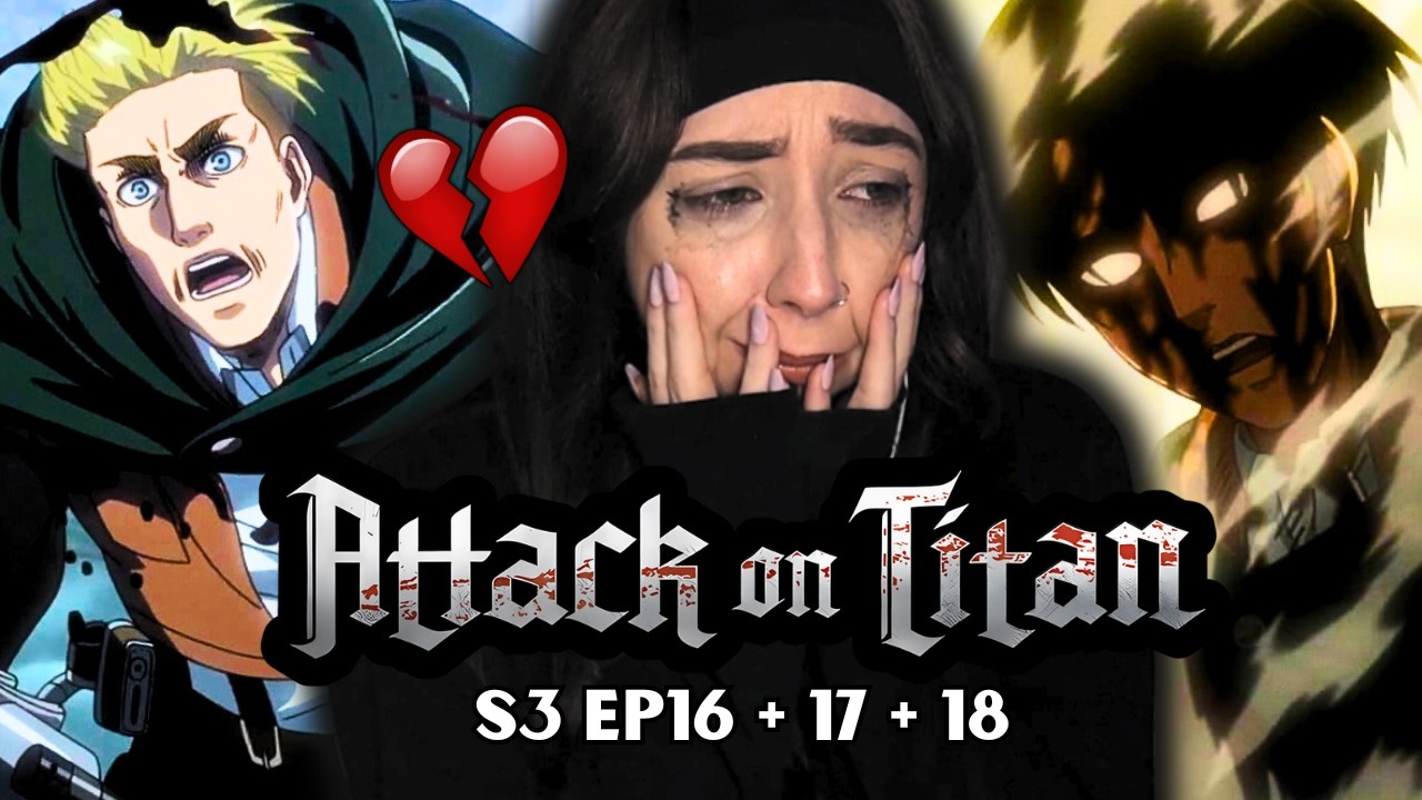I'M HEARTBROKEN!!! 😭💔 | Attack on Titan Season 3 Episode 16, 17 & 18 Reaction