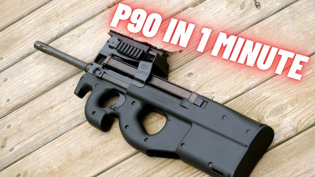 How a FN P90 Submachine Gun works | Animation of the P90 mechanisms | P90 in 1 minute