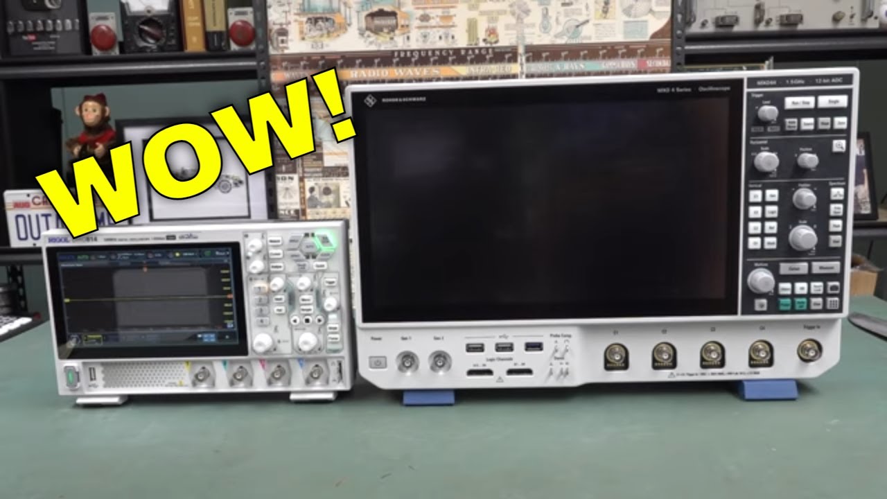Rigol DHO800 Oscilloscope Size Comparison - WOW!