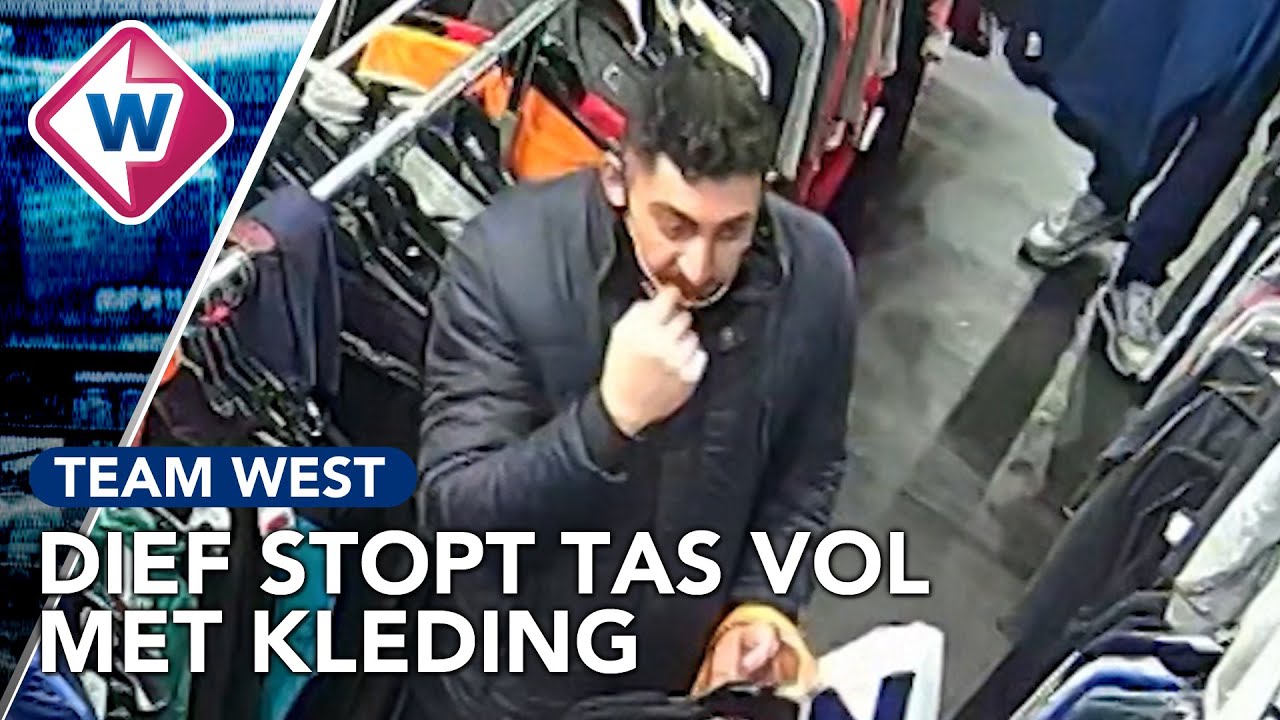 Kledingdief neemt de tijd om te stelen bij TK Maxx - Team West