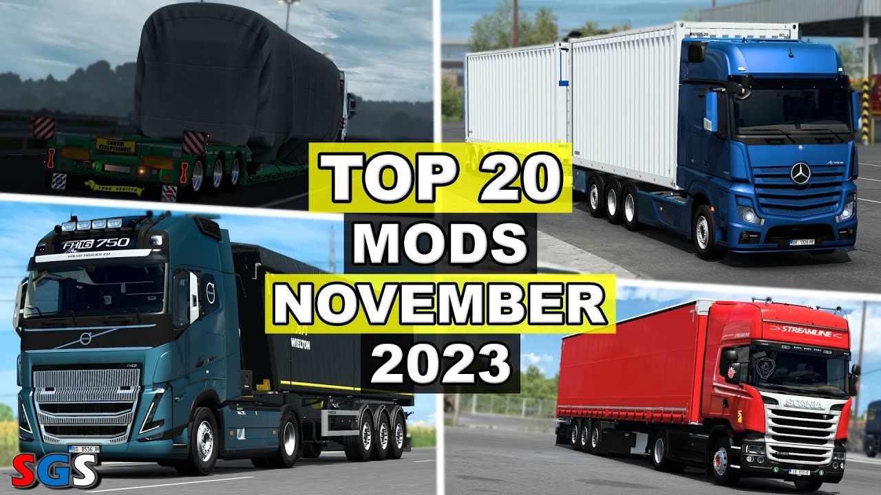 |ETS2 1.49| TOP 20 MODS - NOVEMBER [2023]