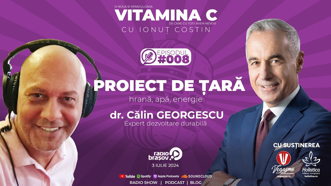 🎙️ 008 Călin GEORGESCU Phd | Proiect de țară - hrană, apă, energie #VitaminaCcuIonutCOSTIN