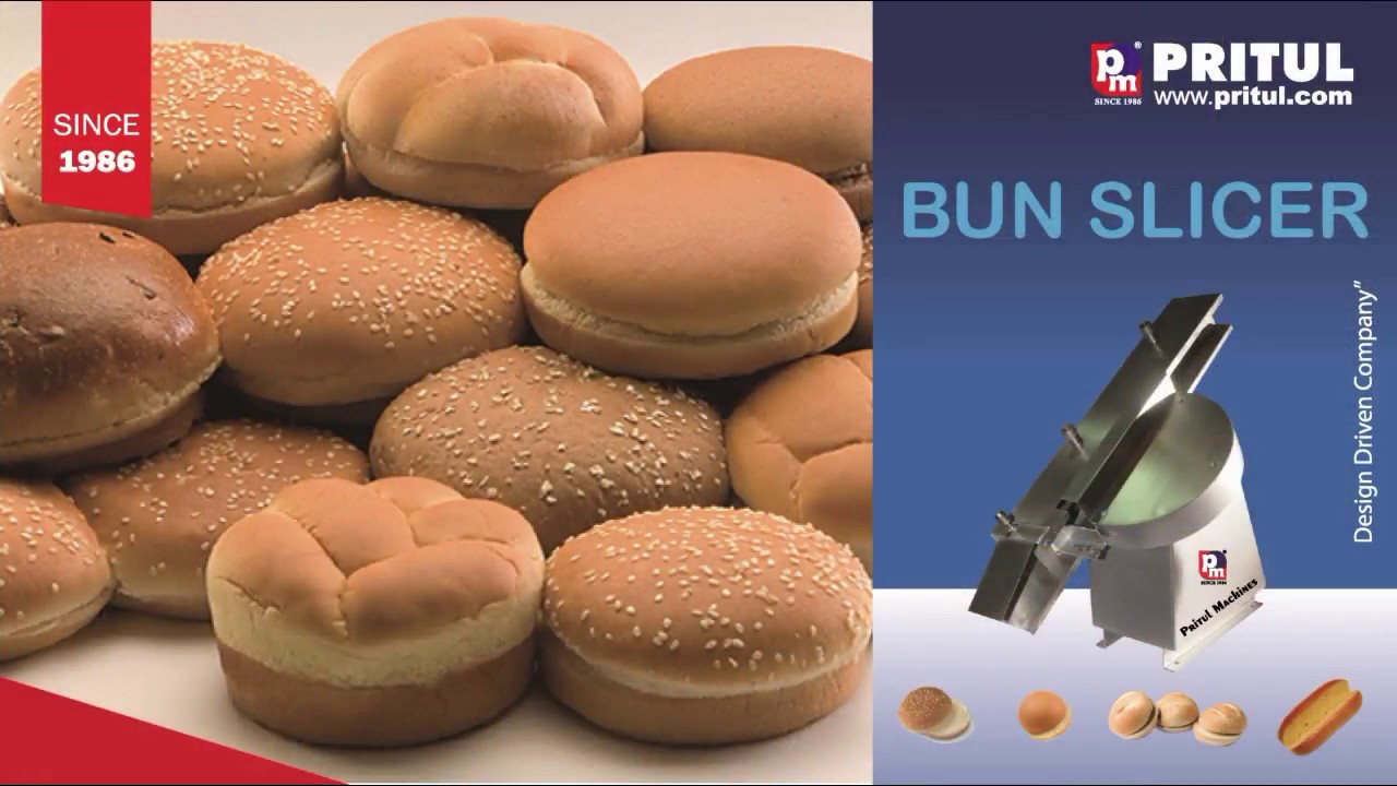 How to slice burger? Pritul Machines Bun SLICER cutter For Burger, Bun , Pao,