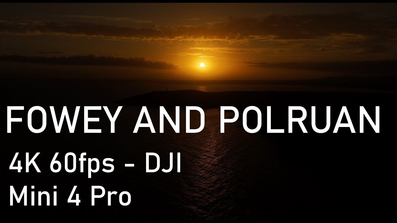 Fowey and Polruan, Cornwall, UK - 4K 60fps Drone Footage