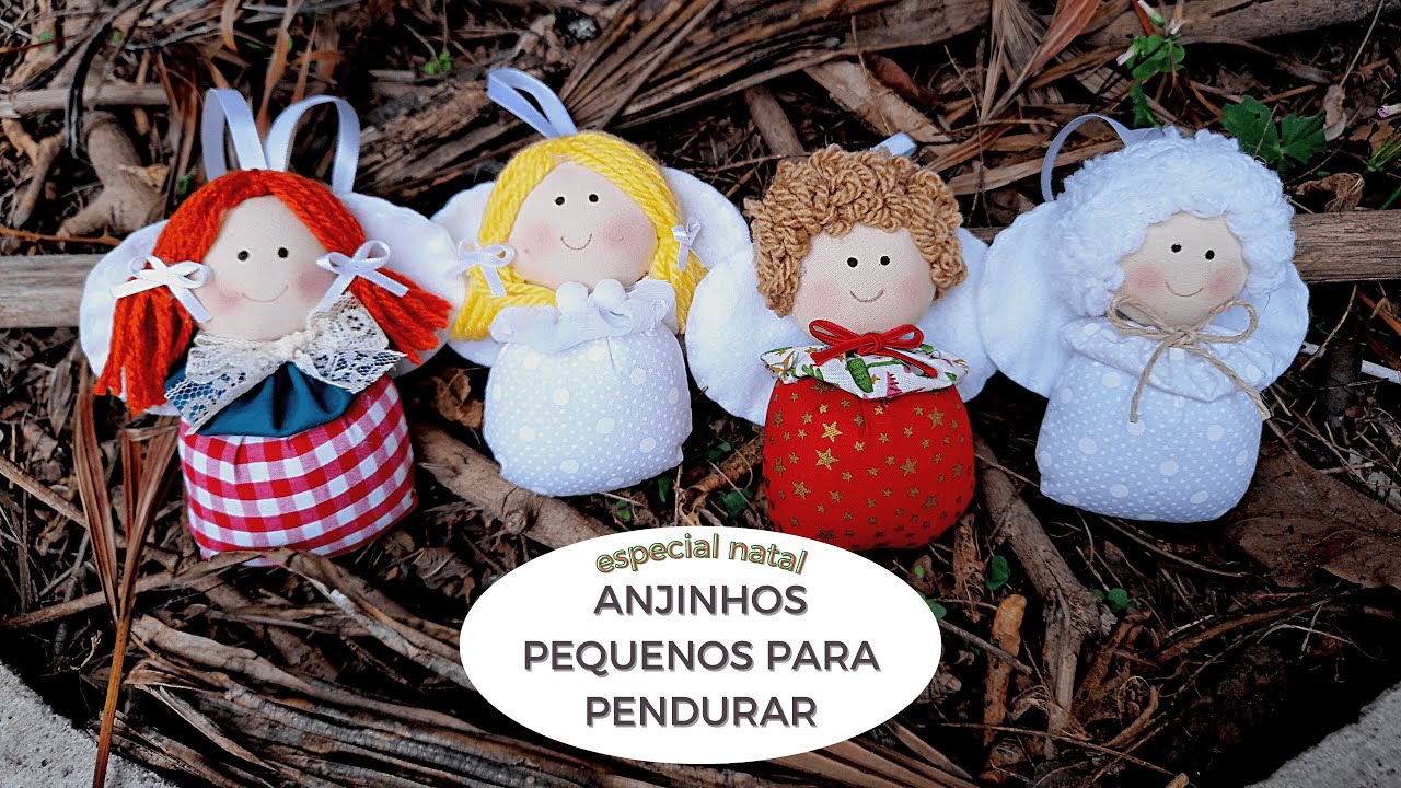 ANJINHOS PEQUENOS para pendurar na árvore de natal!!!