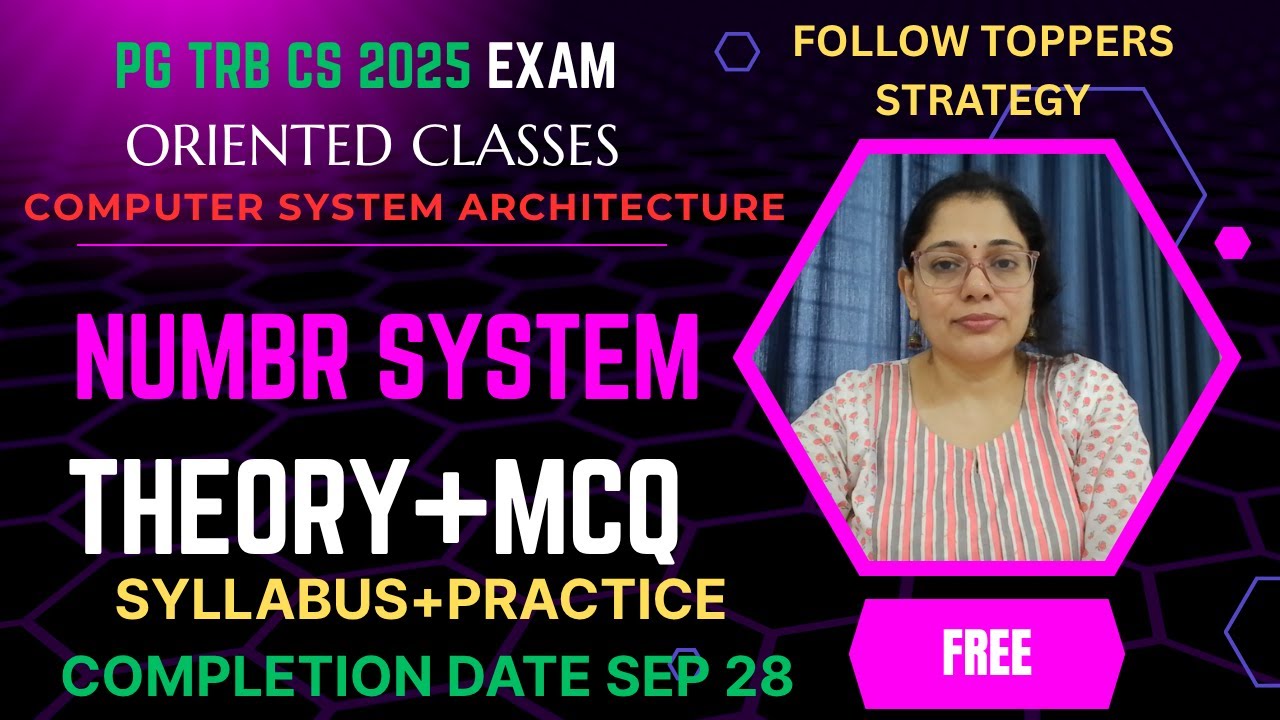 COA NUMBER SYSTEM PART 1|UGC NET| GATE CSE| ISRO |KVS | TN SET | EMRS EXAMS