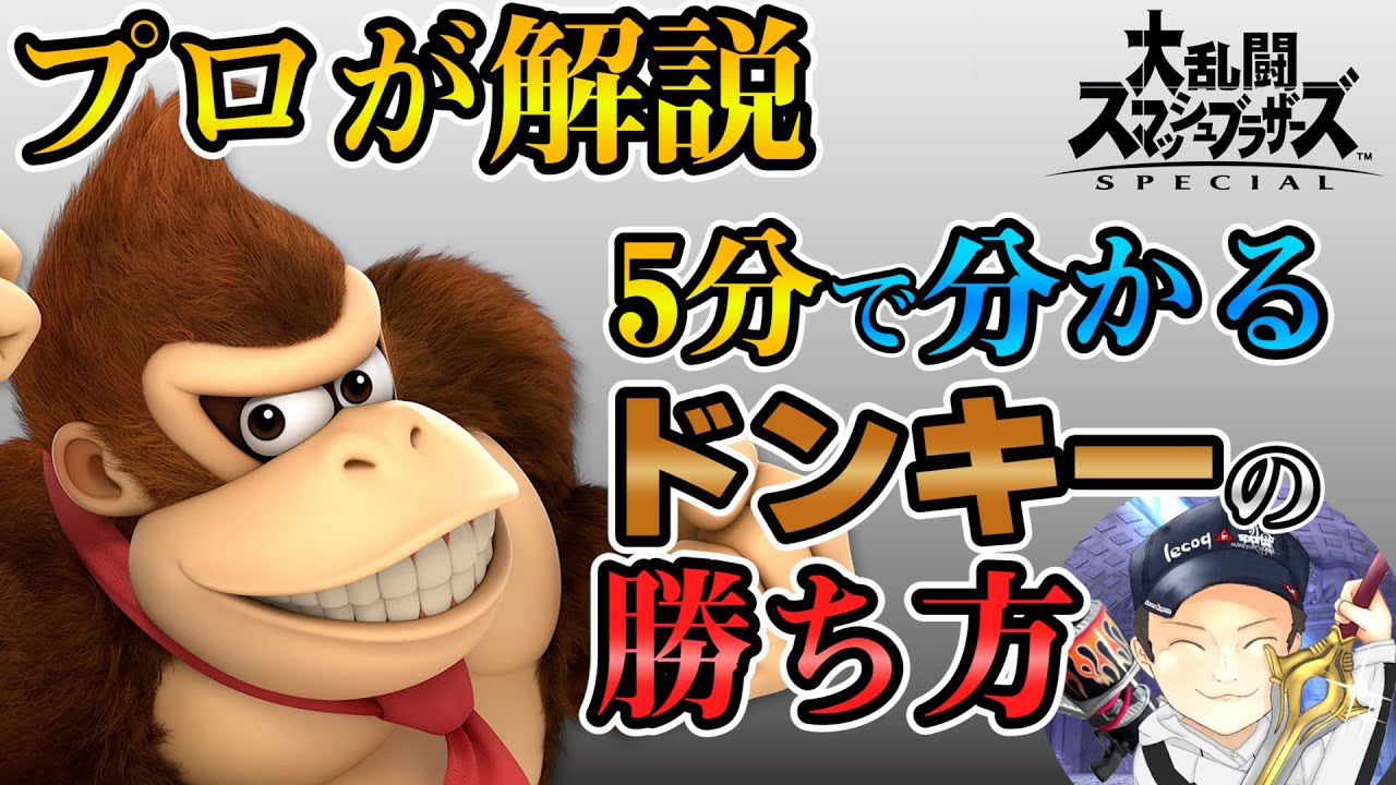 【スマブラSP】プロが解説！5分でわかるドンキーの勝ち方+参考動画【初心者向け】