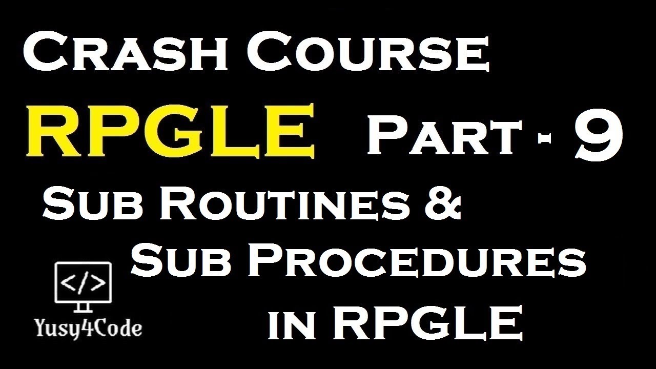 Crash Course RPGLE - Часть 9 | Подпрограммы и подпроцедуры | IBM i (AS400) | yusy4code
