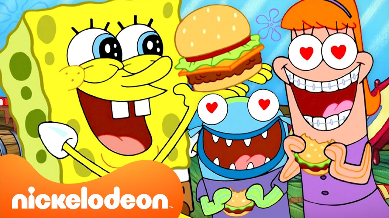 スポンジ・ボブ | シーズン4・5・6のクラビーパティ全部見せ！🍔 | 45分コンピ | @SpongeBobOfficial | ニコロデオンジャパン