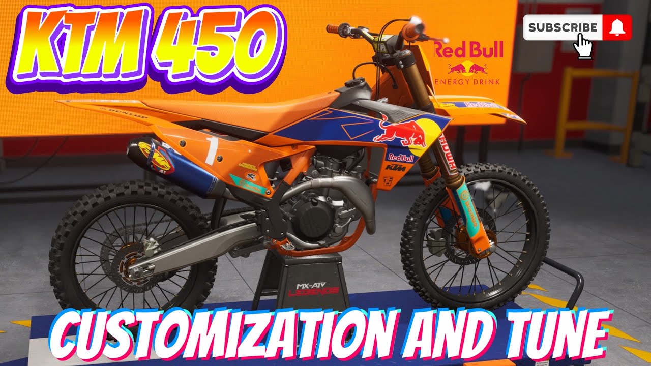 MX vs ATV Legends: KTM 450 Customization and Tune