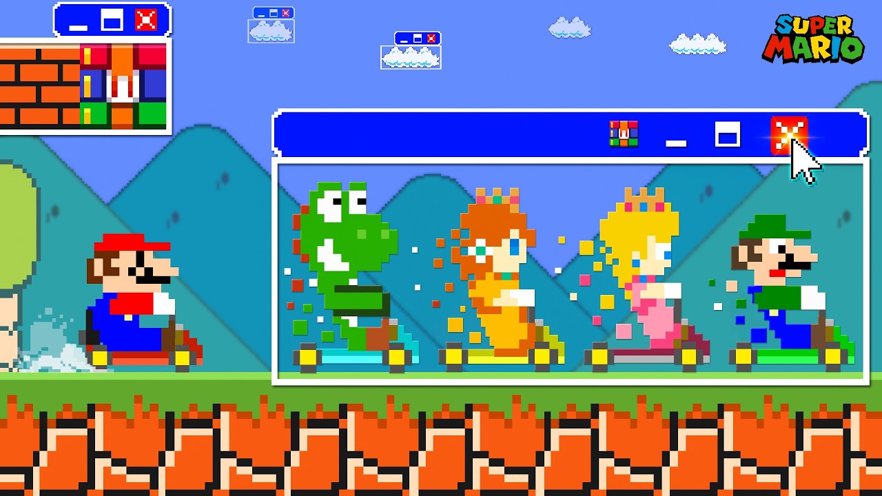 Mario Gets Help from Windows 10 to Win Super Mario Kart Race!