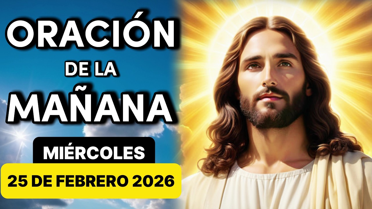 Oración de la Mañana de Hoy Miércoles 25 de Febrero de 2026 | Con Comunión Espiritual