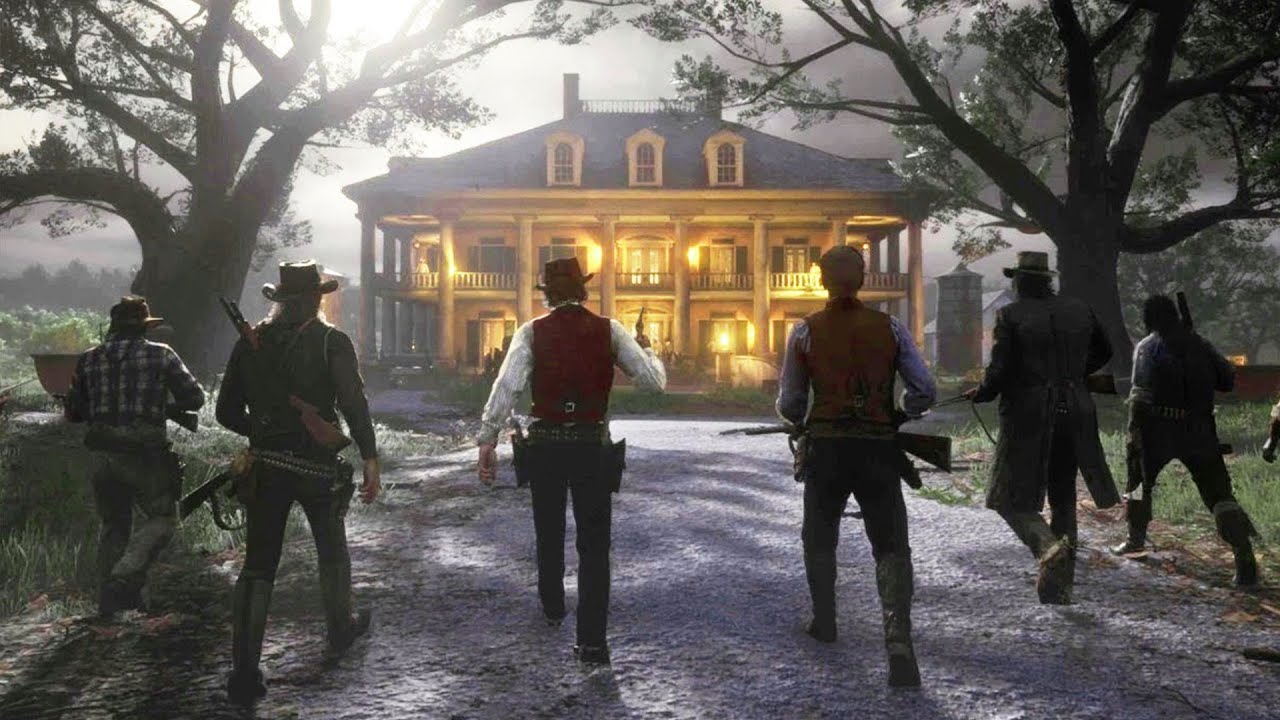 Red Dead Redemption 2 — Сцена в особняке