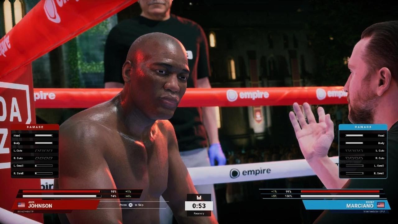 Undisputed jack Johnson vs rocky marciano on boxing match