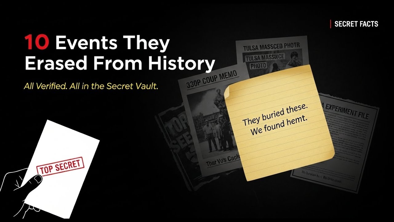 10 Historical Events They Tried to Erase (All Verified)