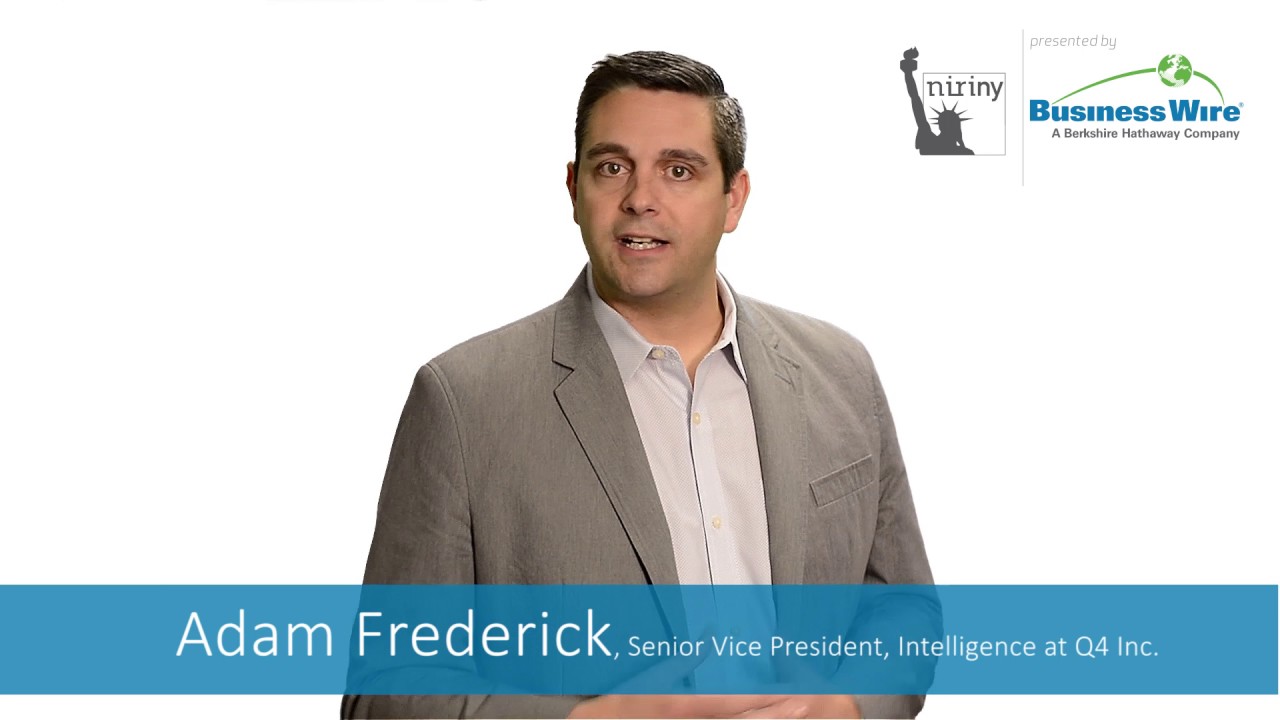 Q4's Adam Frederick on Cutting-Edge IR Platforms