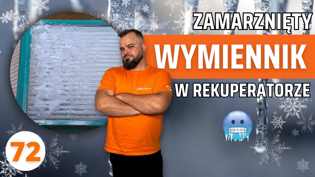 Zamarznięty wymiennik w rekuperatorze