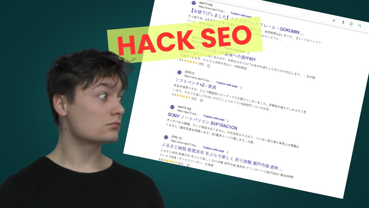 Hack SEO japonais, comment l'éviter et s'en débarrasser ? Mon retour d'xp