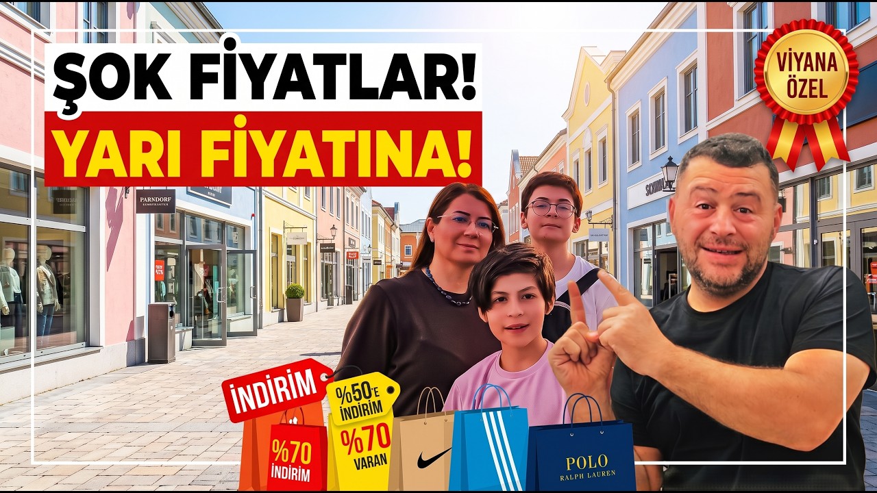 Viyana'da Parndorf Outlet'i Gezdik! 💰 Fiyatlar Türkiye'ye Göre Nasıl? (Şok Eden Ucuzluklar)