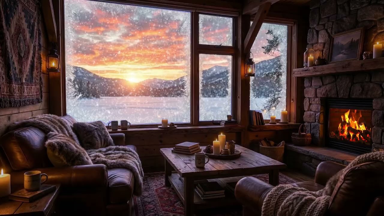 ASMR Sleep Sounds with Fireplace and Wind to Support Long, Undisturbed Deep Sleep