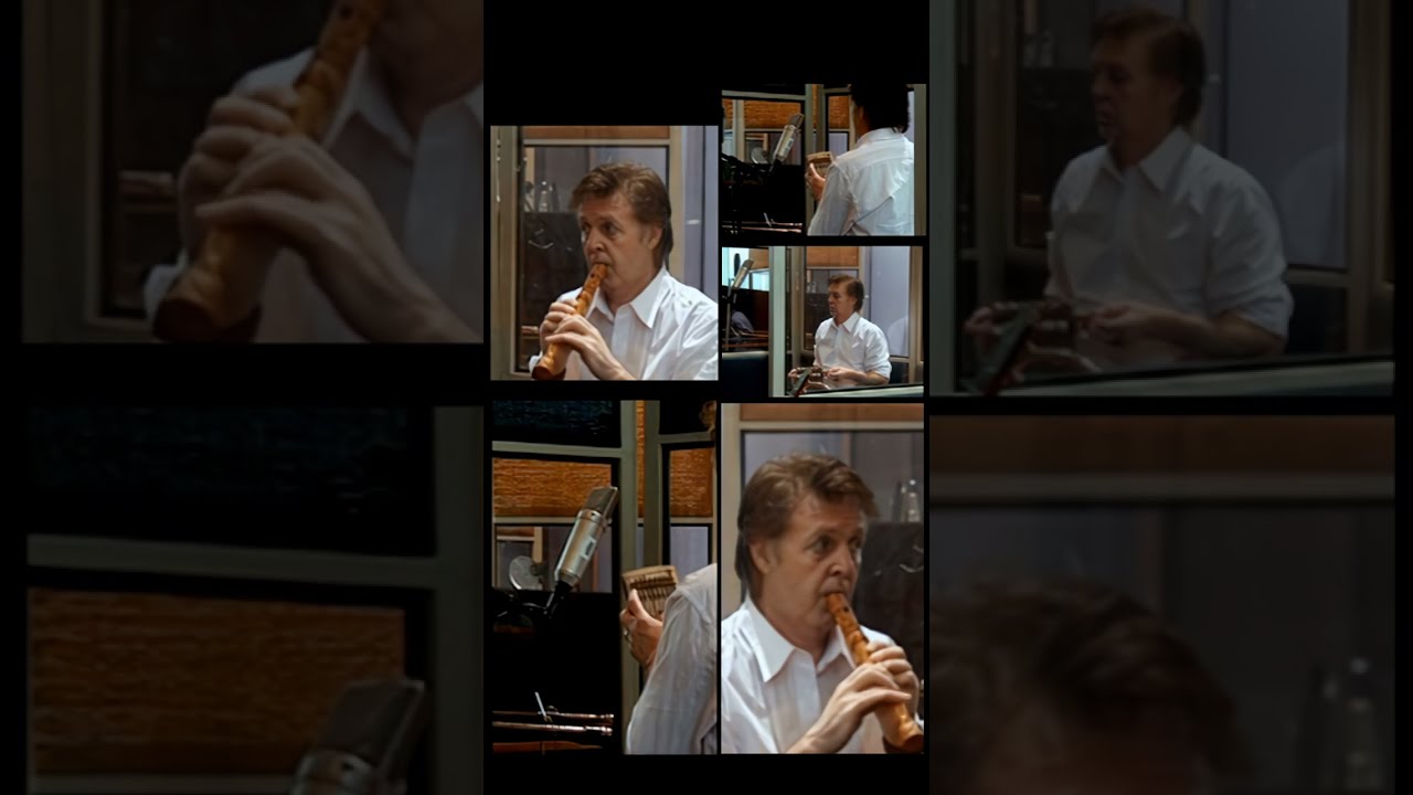 Paul McCartney recording I've Only Got Two Hands